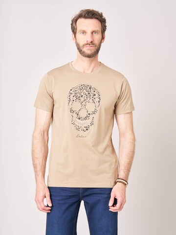 T-Shirt Deeluxe en beige : devant