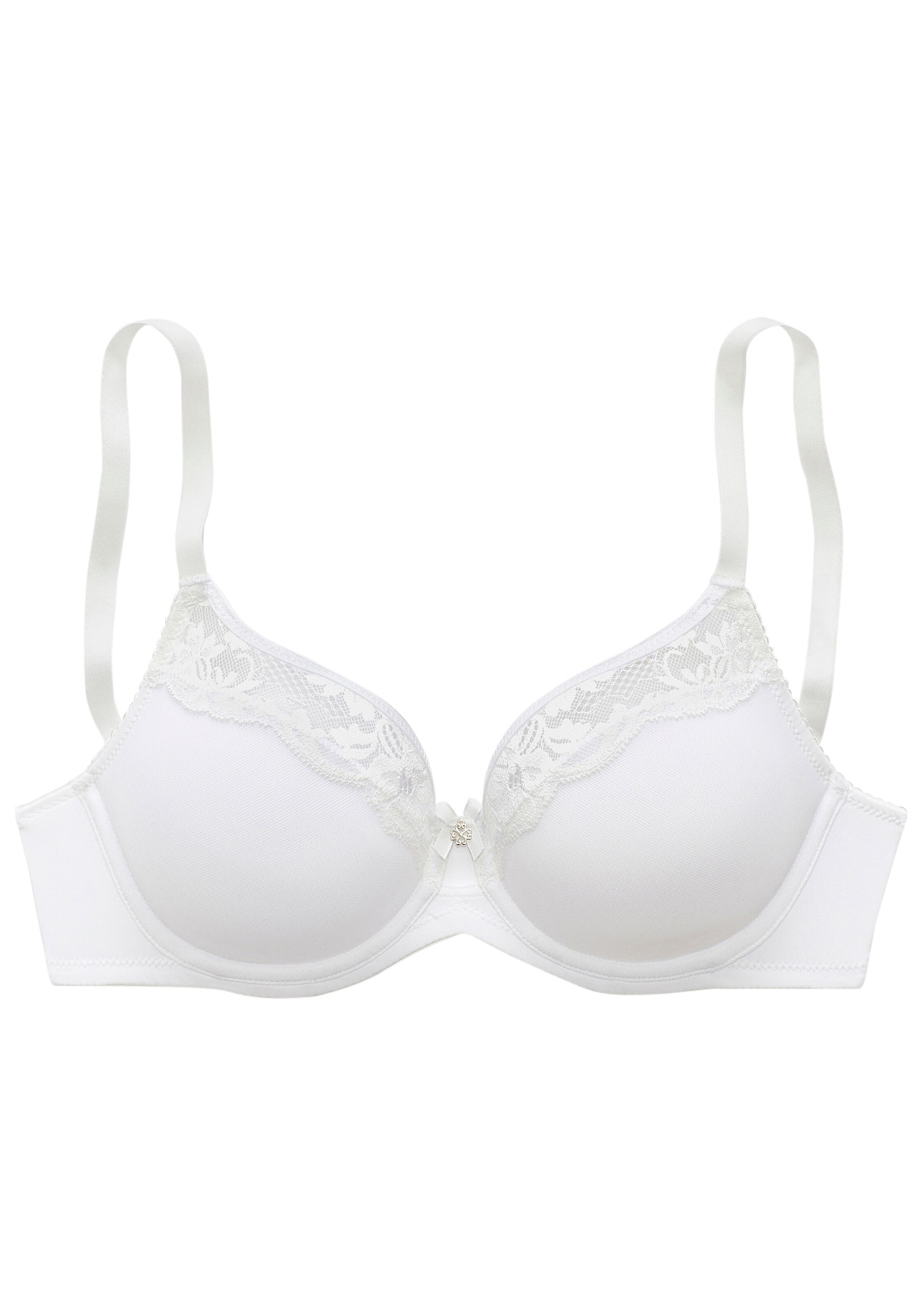LASCANA T-Shirt BH in Weiß: Vorderseite