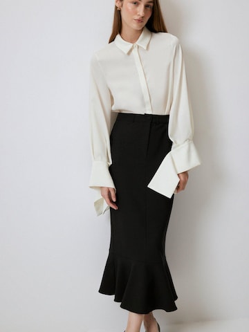 Touché Privé - Falda 'Crepe Skirt With Pleat' en negro