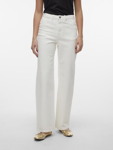 VERO MODA Wide Leg Jeans 'TESSA' in Weiß: predná strana