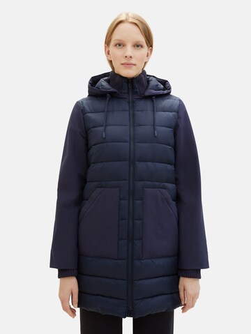 Manteau d’hiver TOM TAILOR en bleu : devant