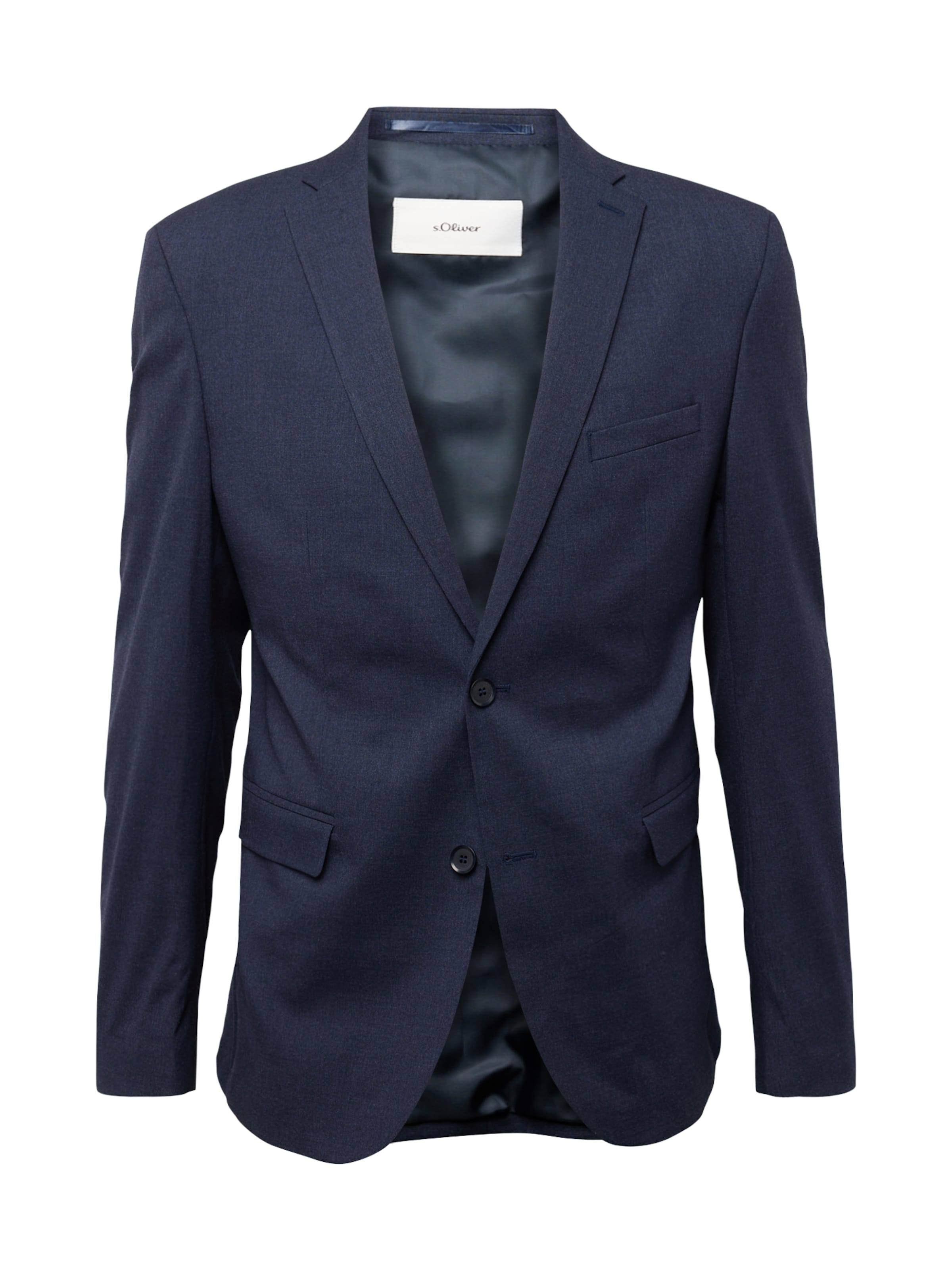 s.Oliver Slim Fit Sakko in Blau: Vorderseite
