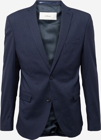 Slim fit Giacca da completo di s.Oliver in blu: frontale