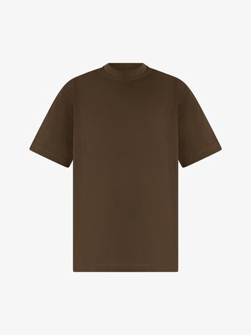 DARK LABEL - Camisa em castanho: frente