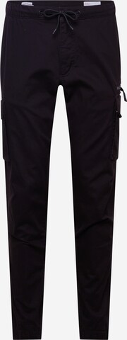 s.Oliver Tapered Cargo Pants 'DETROIT' in Black: front