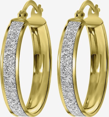 Lucardi Earrings 'Klassisch' in Gold: front