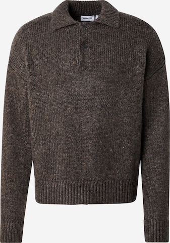 WEEKDAY Neulepaita 'Bobby' värissä ruskea: etupuoli