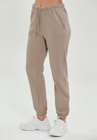 Athlecia Regular Workout Pants 'Soffina' in Brown: front