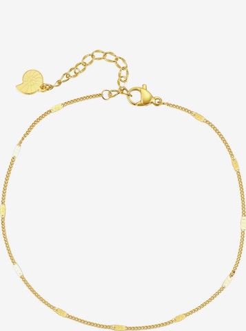 Hey Happiness Voetsieraden 'Flat Links' in Goud: voorkant