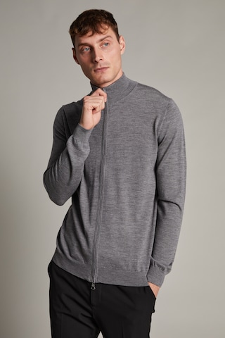 Matinique Knit Cardigan 'mason' in Grey: front