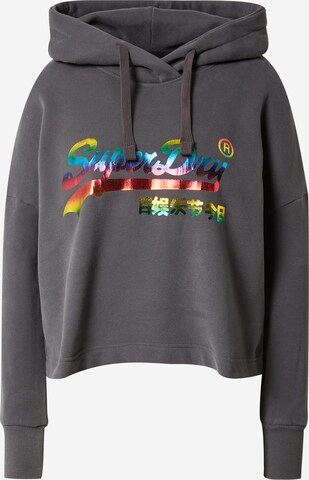 Superdry Sweatshirt in Grijs: voorkant