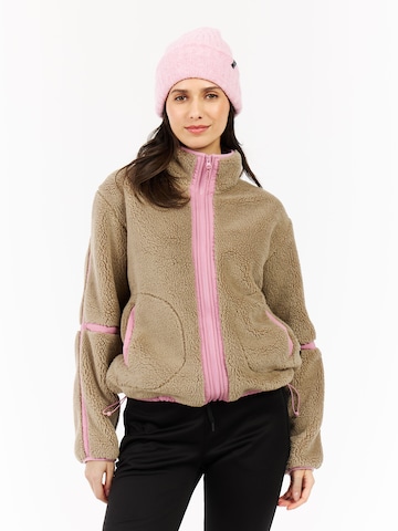 PROTEST Toiminnallinen fleecetakki värissä beige: etupuoli