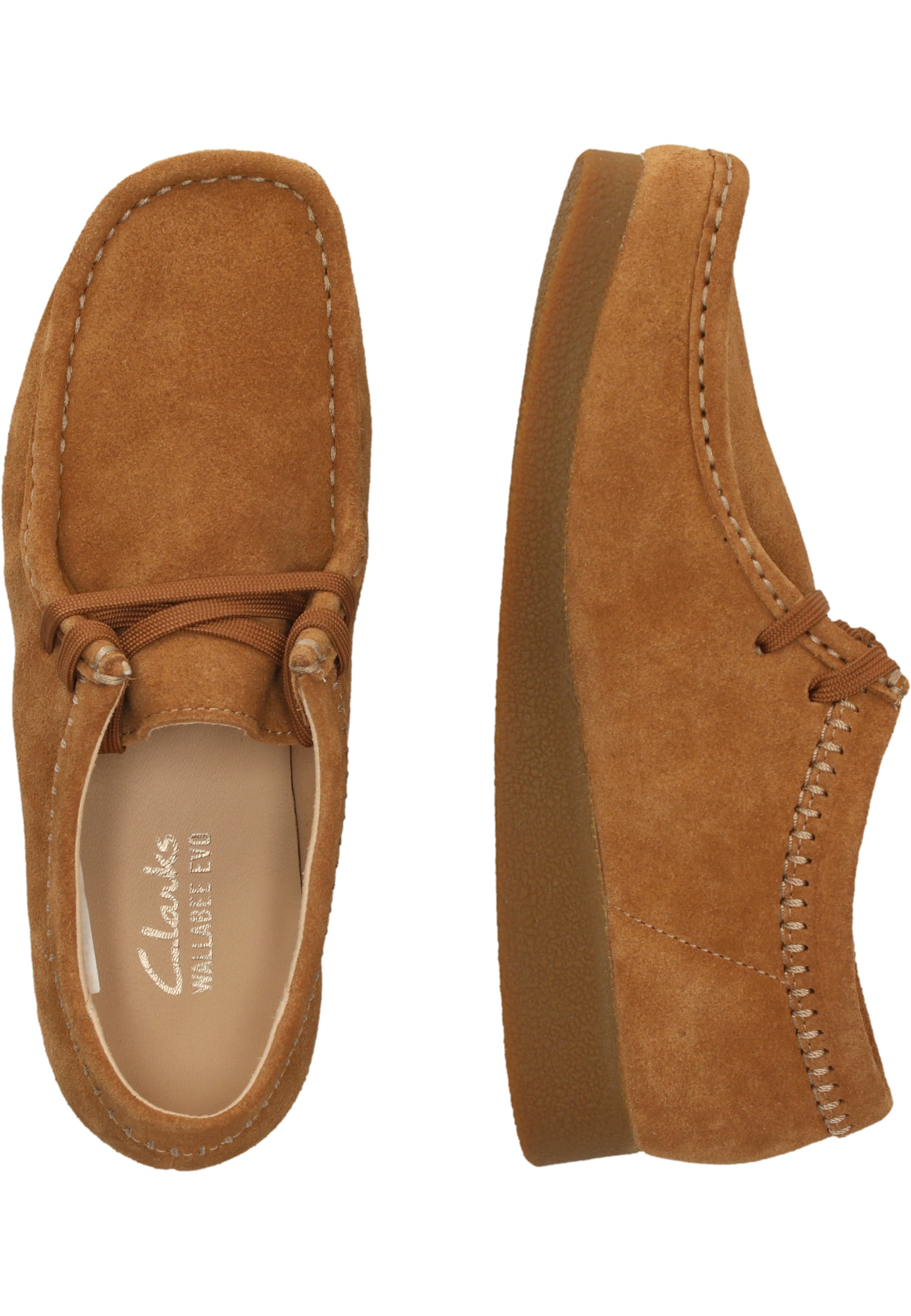 CLARKS Mokassin 'WallabeeEVOSh' in Braun