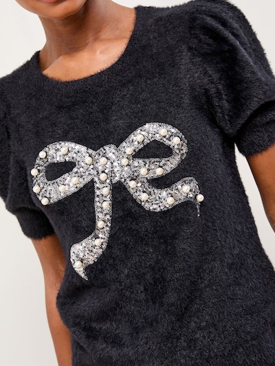 Megztinis 'Christmas' iš Lipsy, spalva – juoda / sidabrinė / perlų balta, Prekių apžvalga