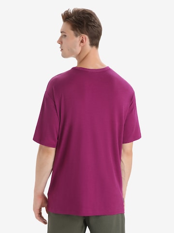 ICEBREAKER Funkcionalna majica 'Granary' | vijolična barva