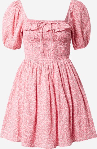 Abercrombie & Fitch Лятна рокля в розово: отпред