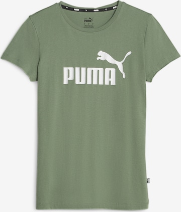 PUMA Performance Shirt 'Essentials+' in Green: front