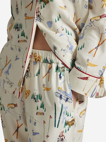 Polo Ralph Lauren Pyjama ' Cozy Flannel ' in Beige