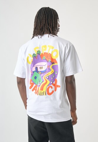 T-Shirt 'Camp Classic Tee' Cleptomanicx en blanc