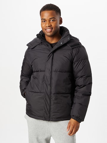 !Solid Winter Jacket in Black: front