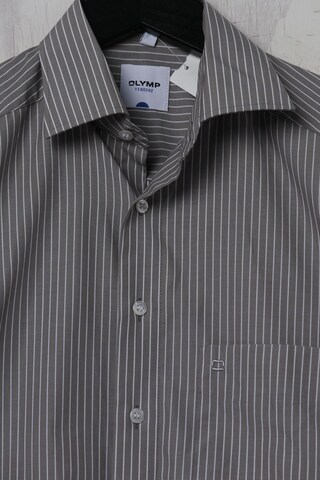 OLYMP Button Up Shirt in S in Grey