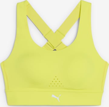 Soutien-gorge de sport 'PWRbreathe' PUMA en jaune : devant