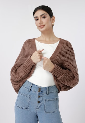Anna Field Strickjacke in Braun: Vorderseite