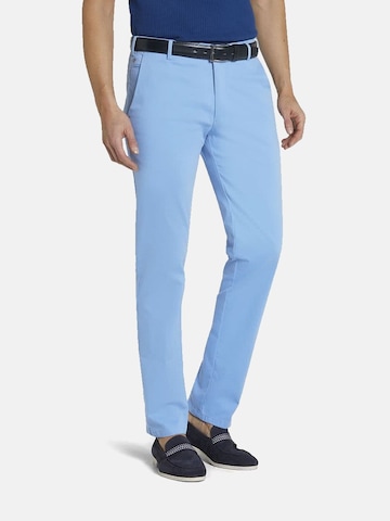 Pantalon chino MEYER en bleu : devant