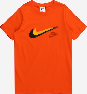 Nike Sportswear Тениска в оранжево: отпред