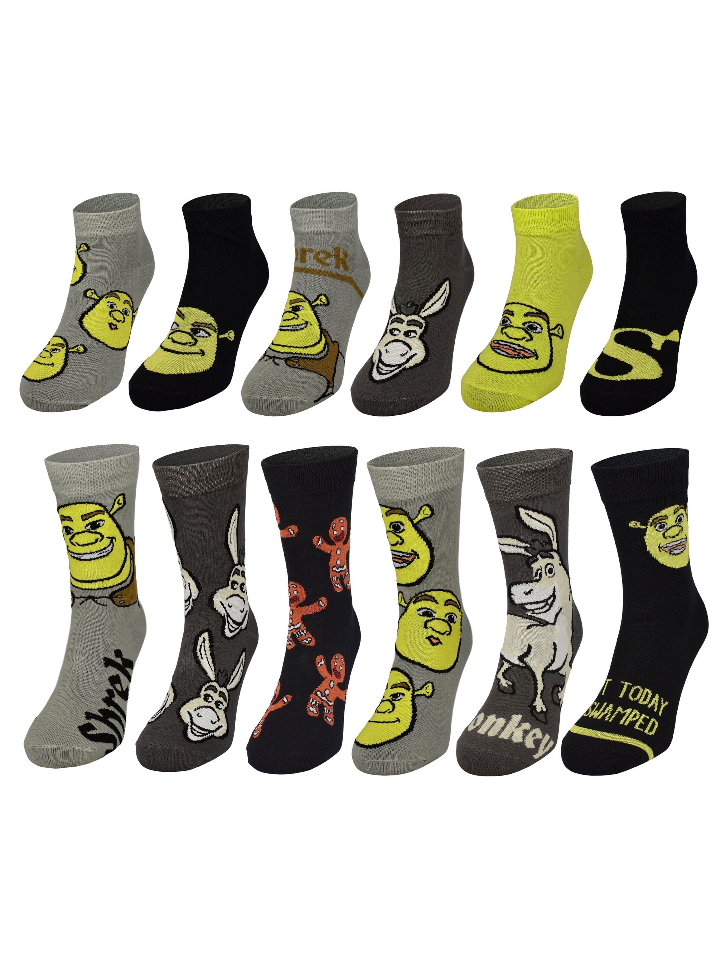 United Labels Socks 'Adventskalender Shrek - Der tollkühne Held' in Mixed colours: front