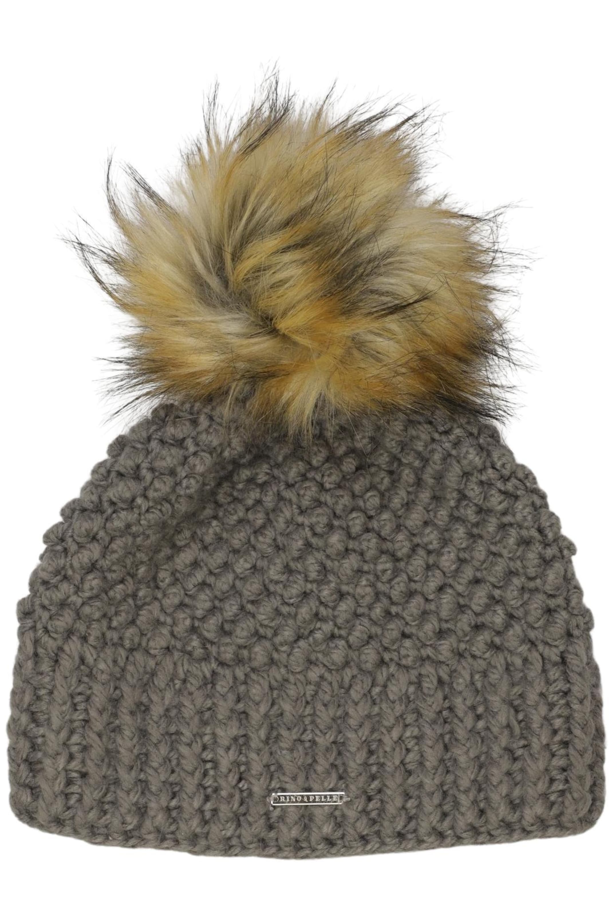 RINO & PELLE Hut oder Mütze One Size in Grau: Vorderseite