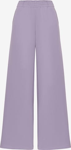 Cat e Lolette Regular Housut 'Palazzo Trousers' värissä lila: etupuoli