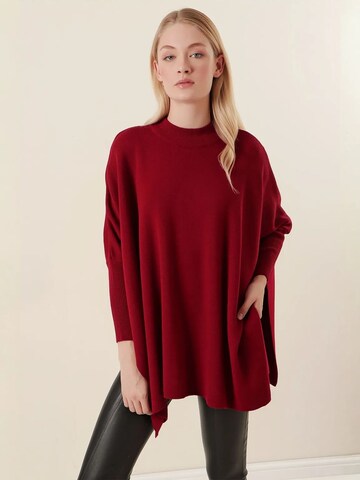 Bigdart - Pullover oversized em vermelho: frente