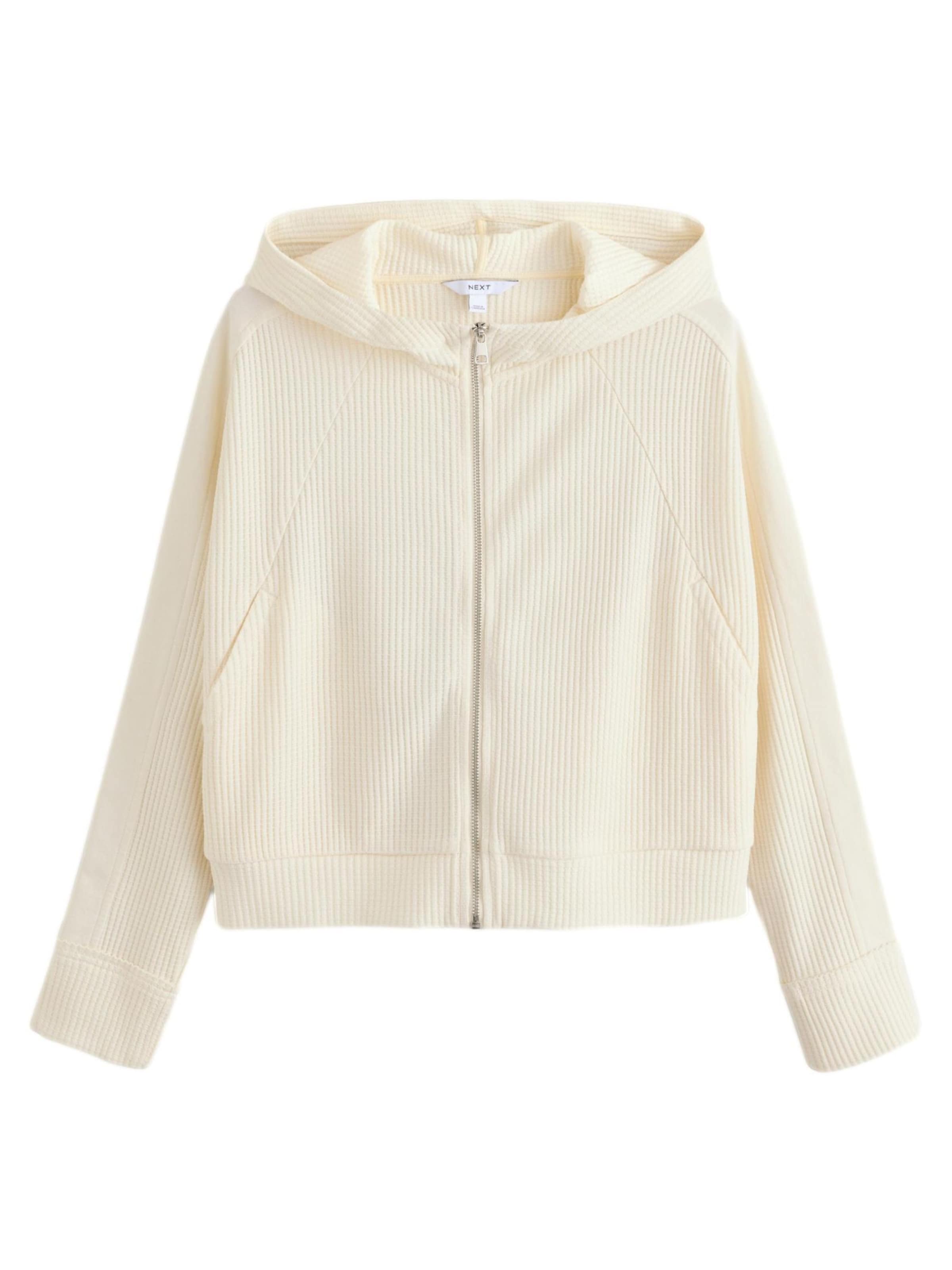Next Sweatjacke in Beige: Vorderseite