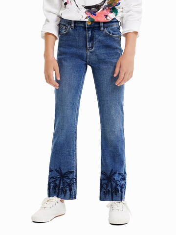 Desigual Flared Jeans in Blauw: voorkant