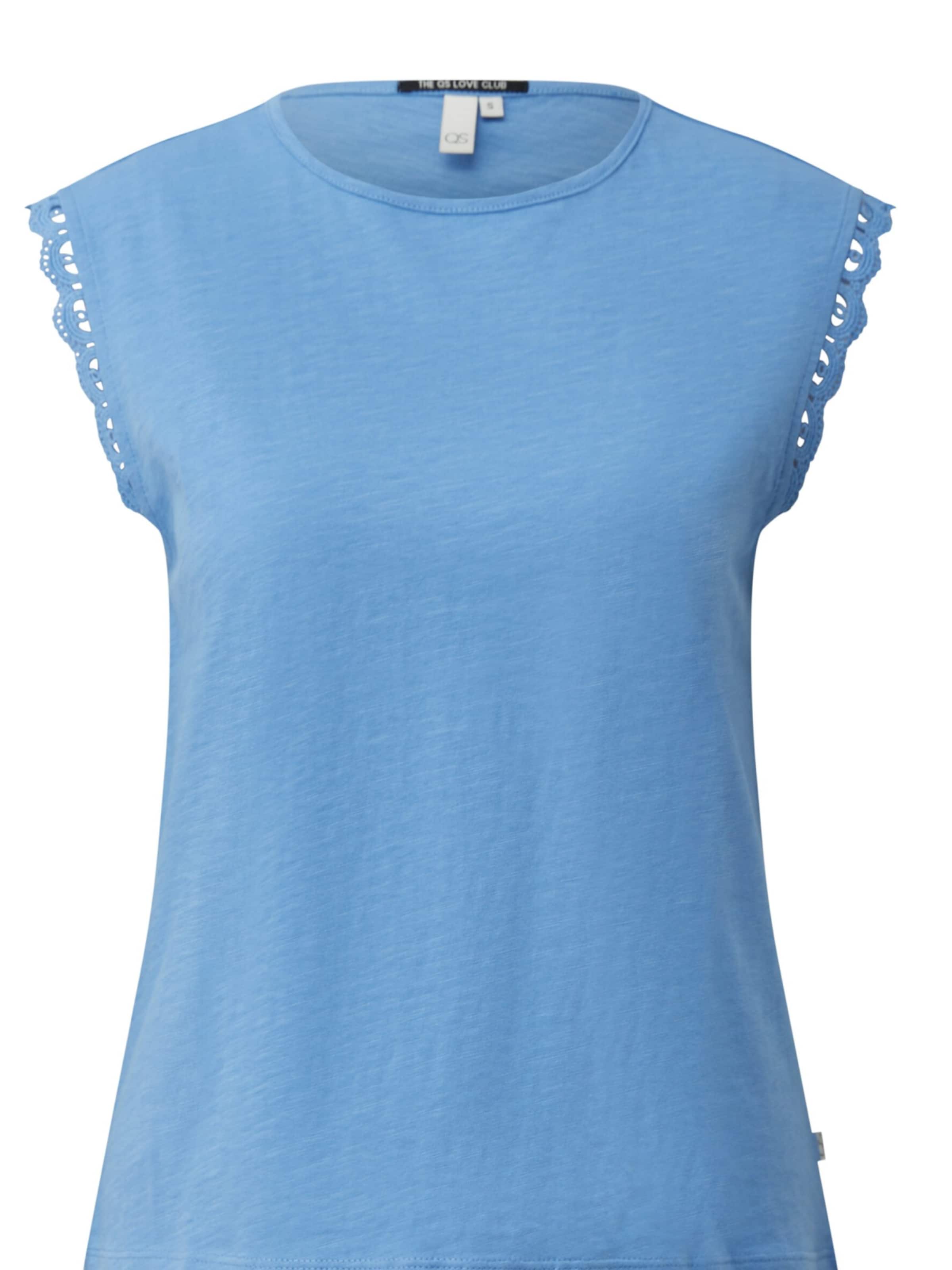 QS Shirt 'Q/S designed by - Dames t-shirt' in Blue: front