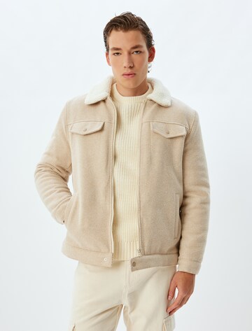 Koton Between-season jacket in Beige: front