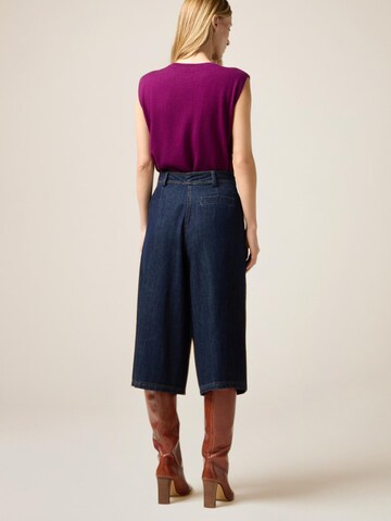 oltre - Pierna ancha Pantalón en azul