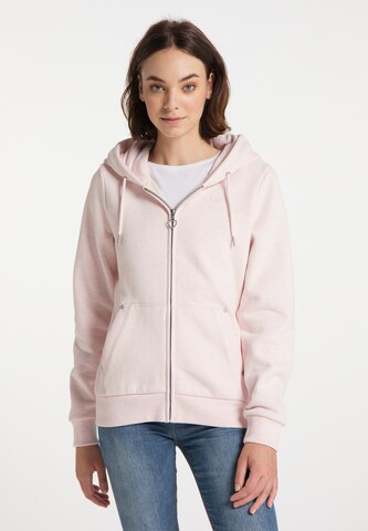 MYMO - Sudadera con cremallera en rosa: frente