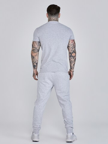 SikSilk Tapered Sports trousers 'Melierte' in Grey