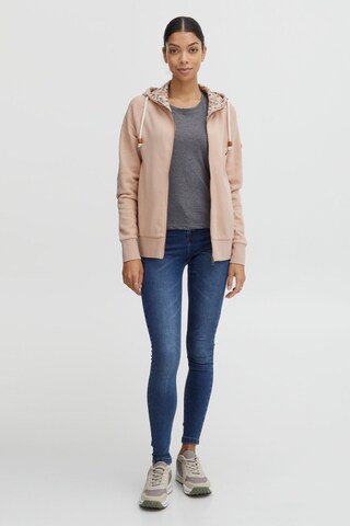 Oxmo Zip-Up Hoodie in Pink