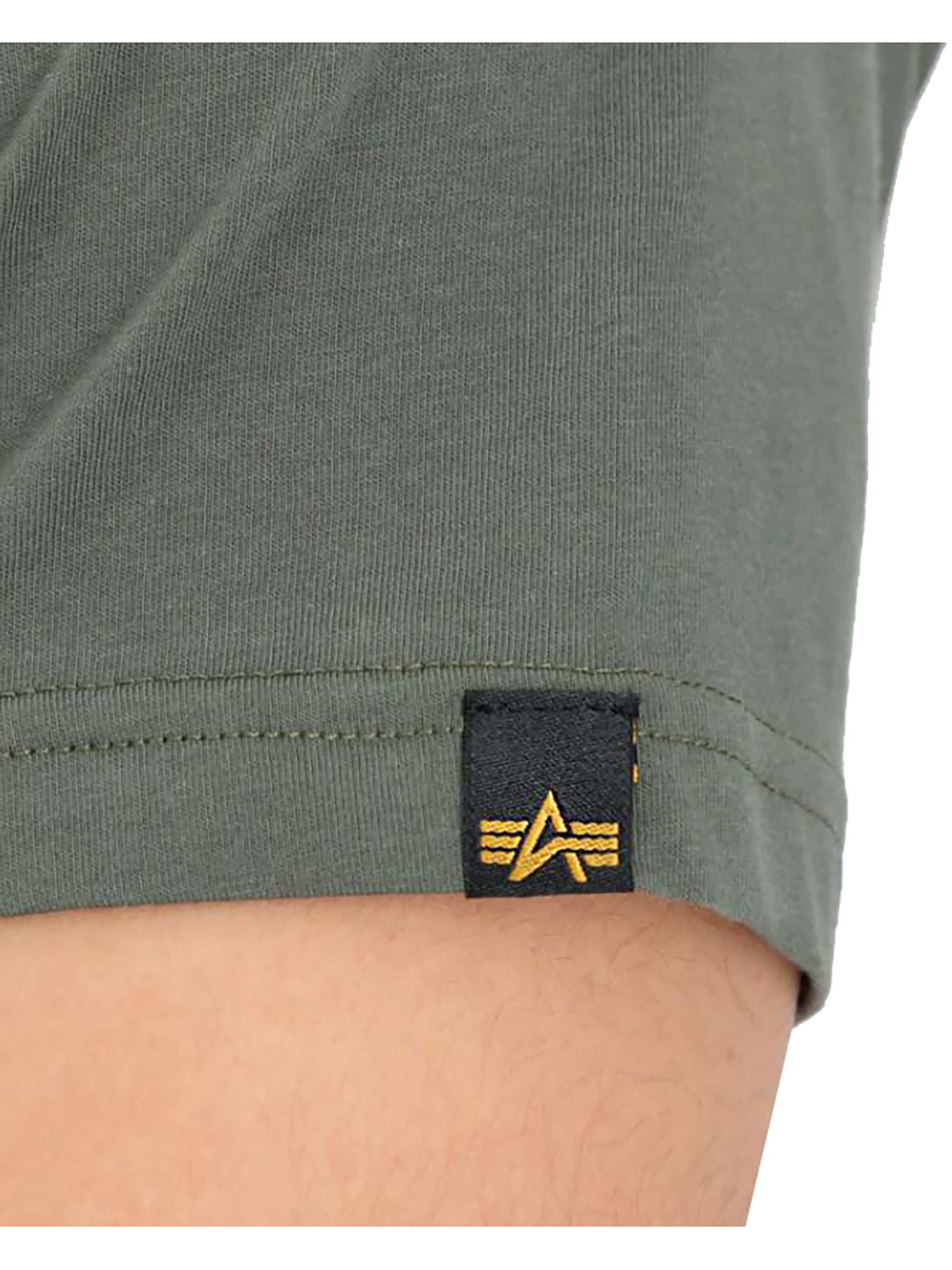 ALPHA INDUSTRIES Shirt 'Basic Rubber' in Green