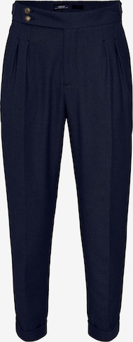 Antioch Slim fit Pleat-front trousers in Blue: front