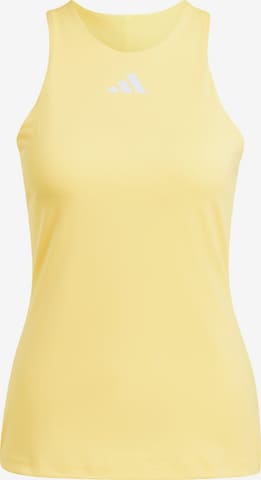 ADIDAS PERFORMANCE - Top deportivo en amarillo: frente