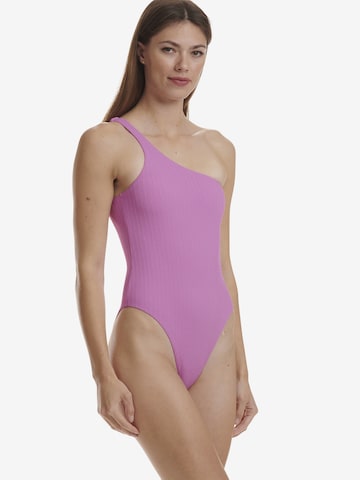 Bustier Maillot de bain ' High Leg One Piece ' Wolford en violet