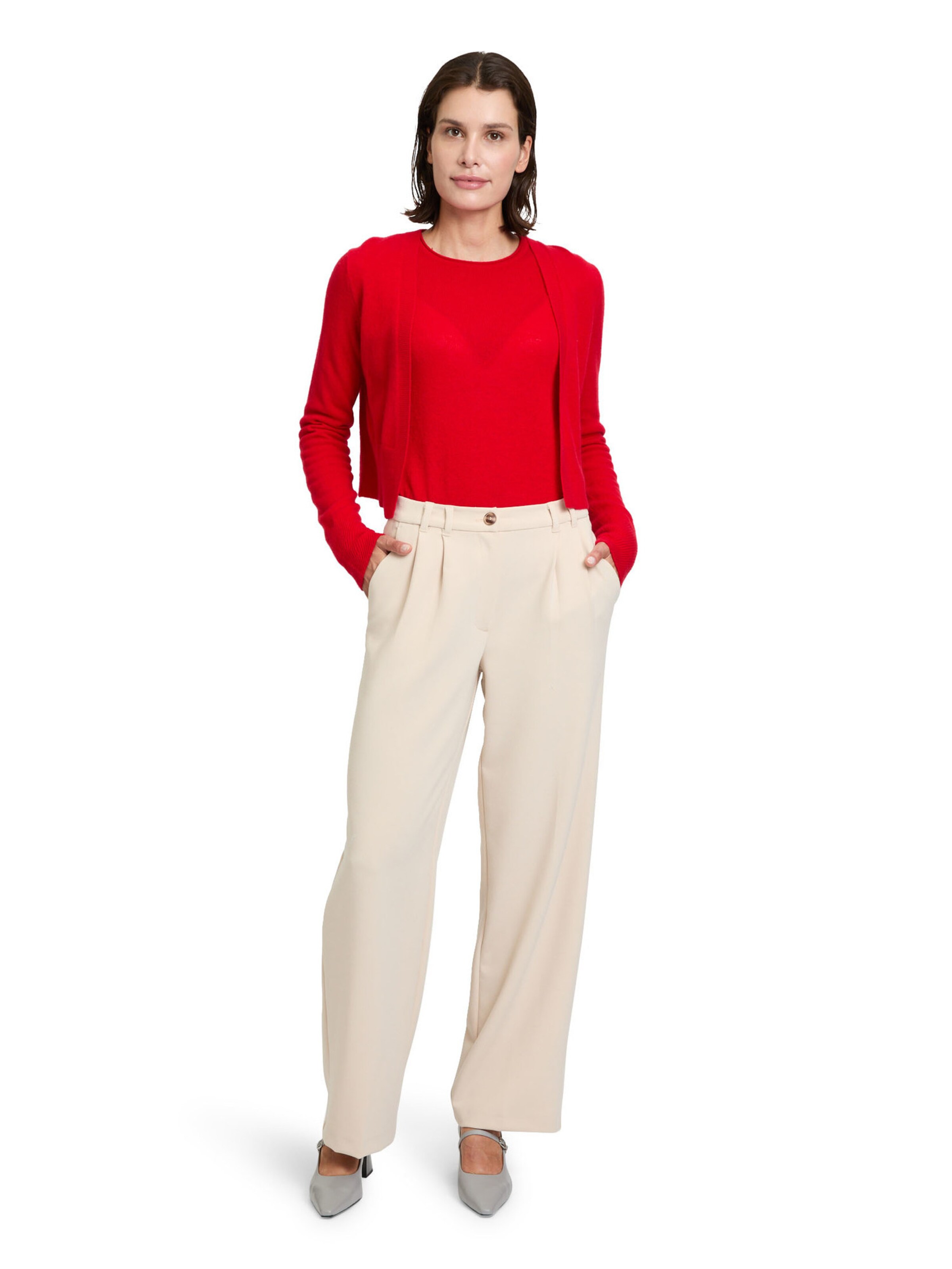 Betty Barclay Knit cardigan in Red