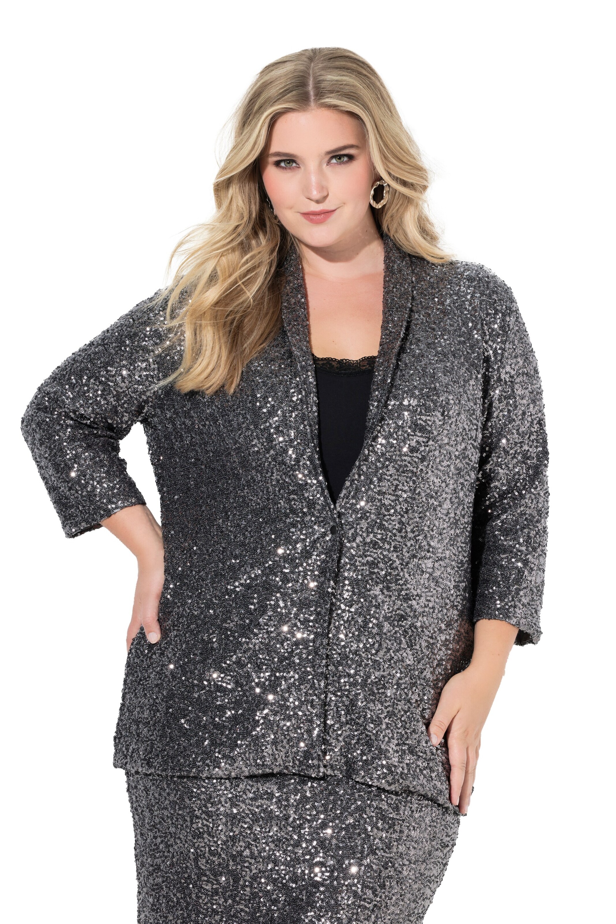 MIAMODA Blazers in Zilver: voorkant