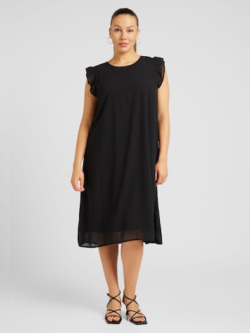 ONLY Carmakoma Φόρεμα 'ANN STAR' σε μαύρο: μπροστά