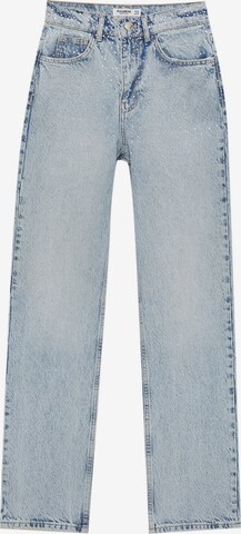 Pull&Bear Loosefit Jeans in Blauw: voorkant