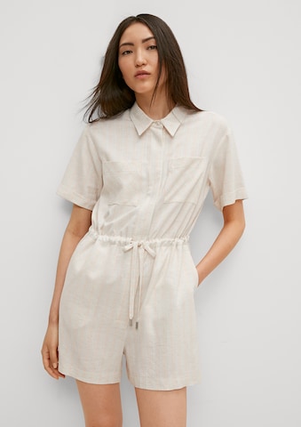 comma casual identity Jumpsuit in Beige: front